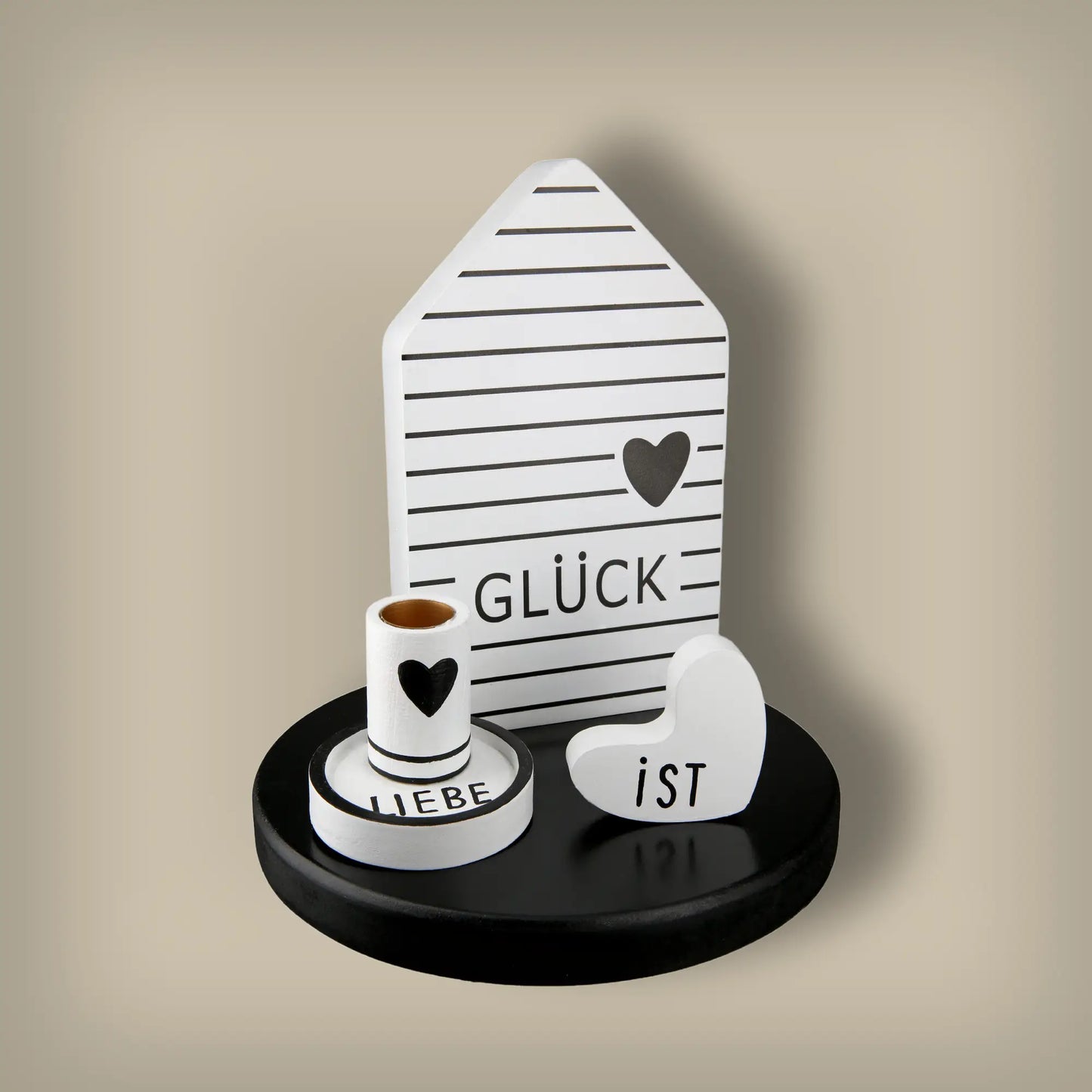 Deko-Ensemble Glück ist Liebe