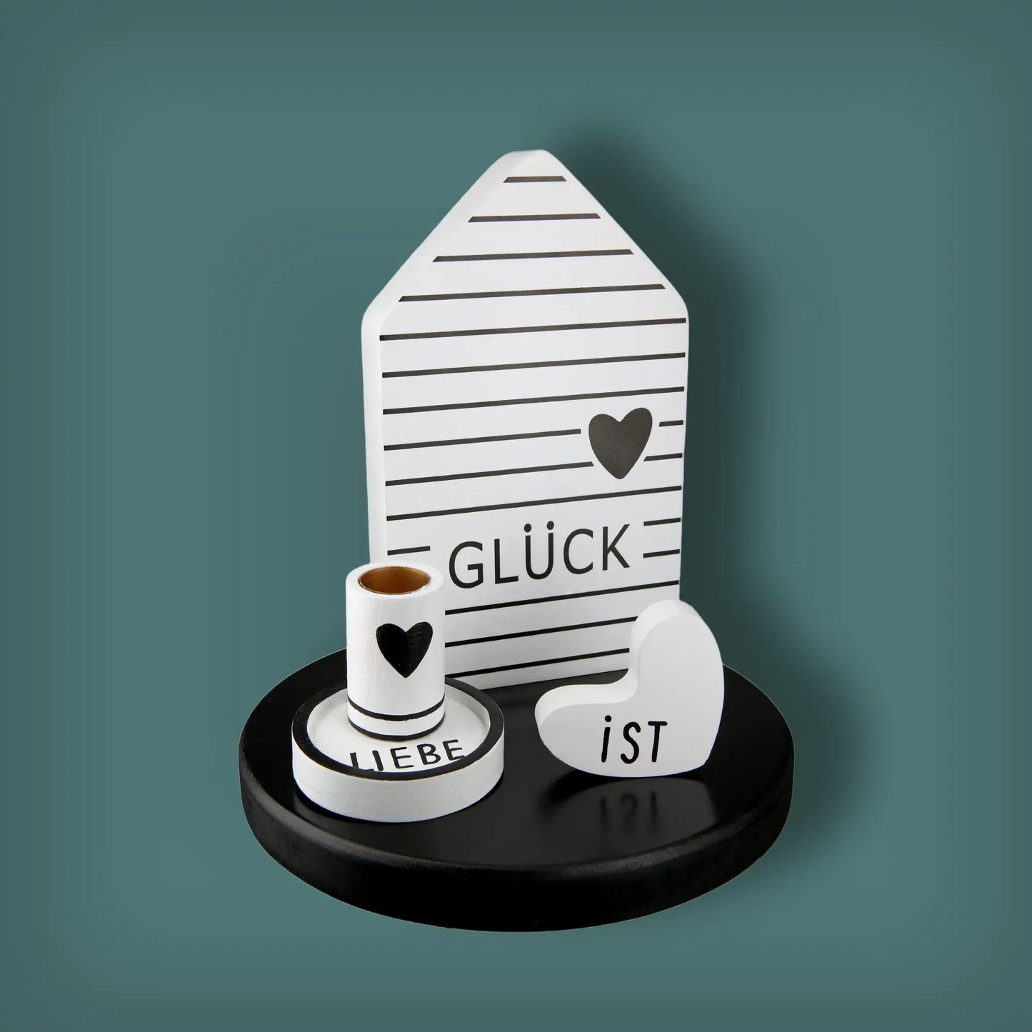Deko-Ensemble Glück ist Liebe