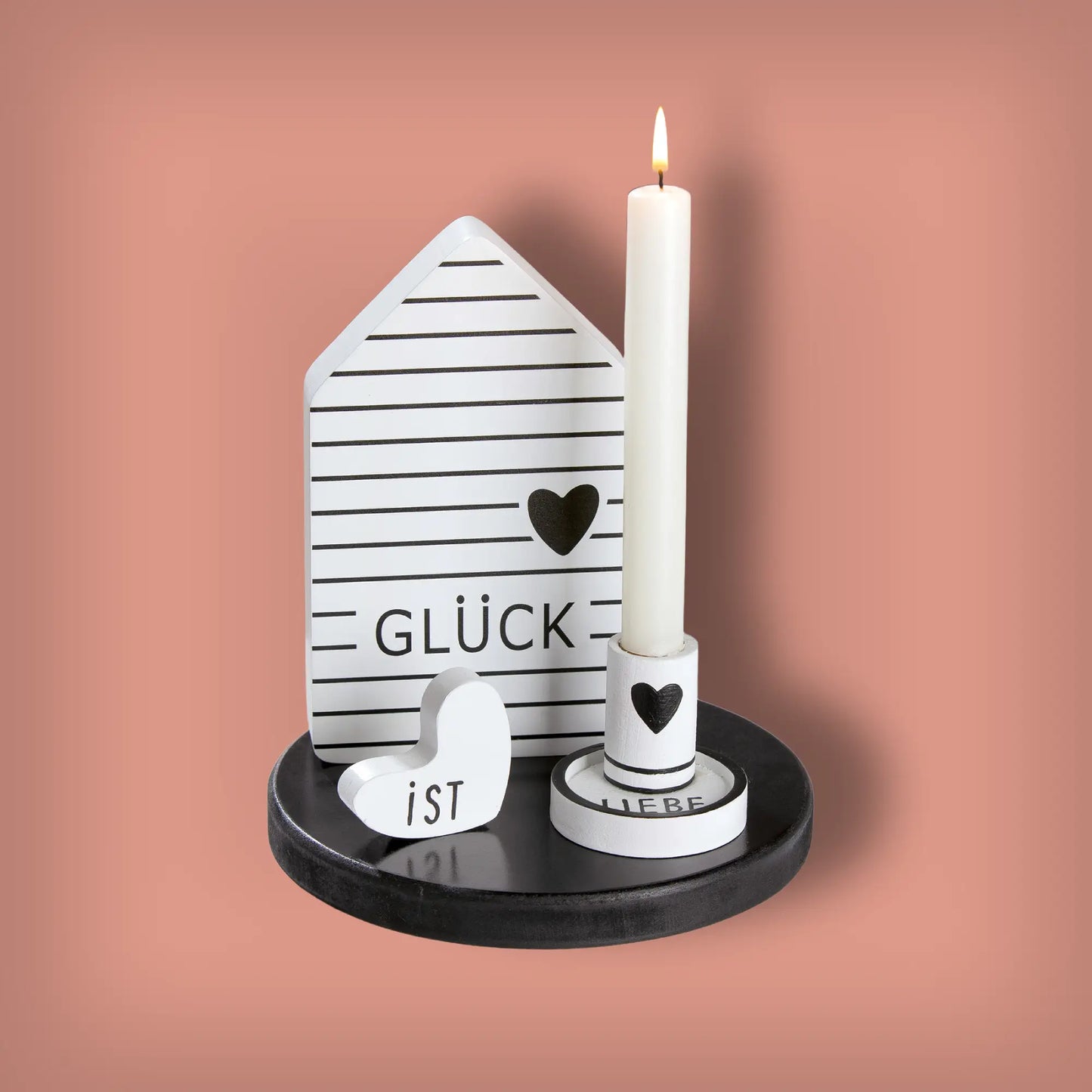 Deko-Ensemble Glück ist Liebe