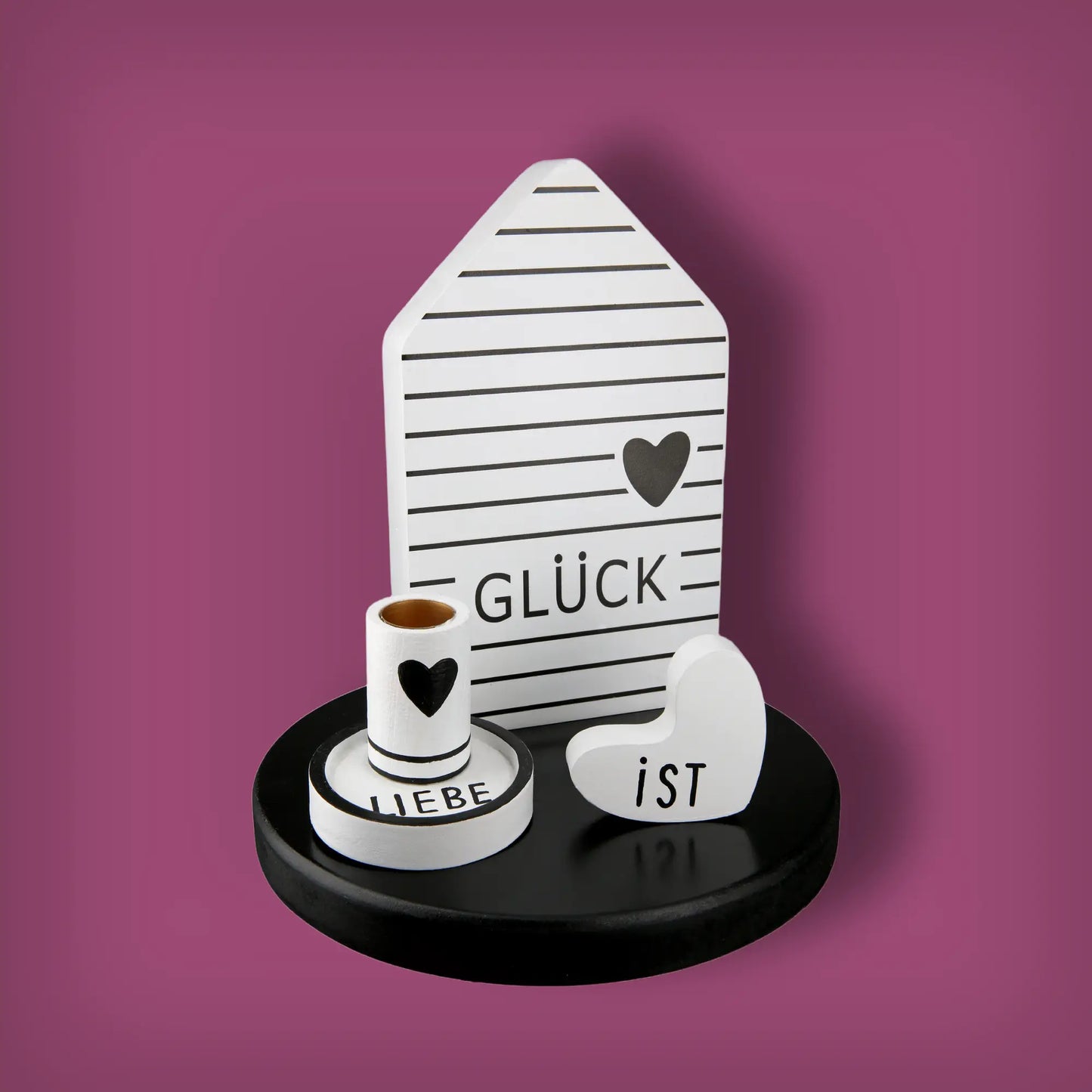 Deko-Ensemble Glück ist Liebe