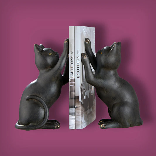 Buchstützen Katze Gatto