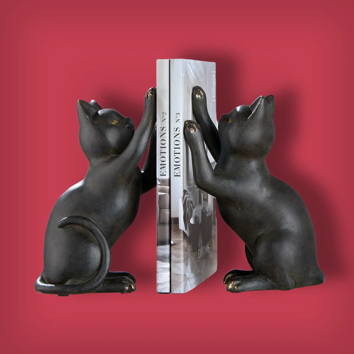 Buchstützen Katze Gatto