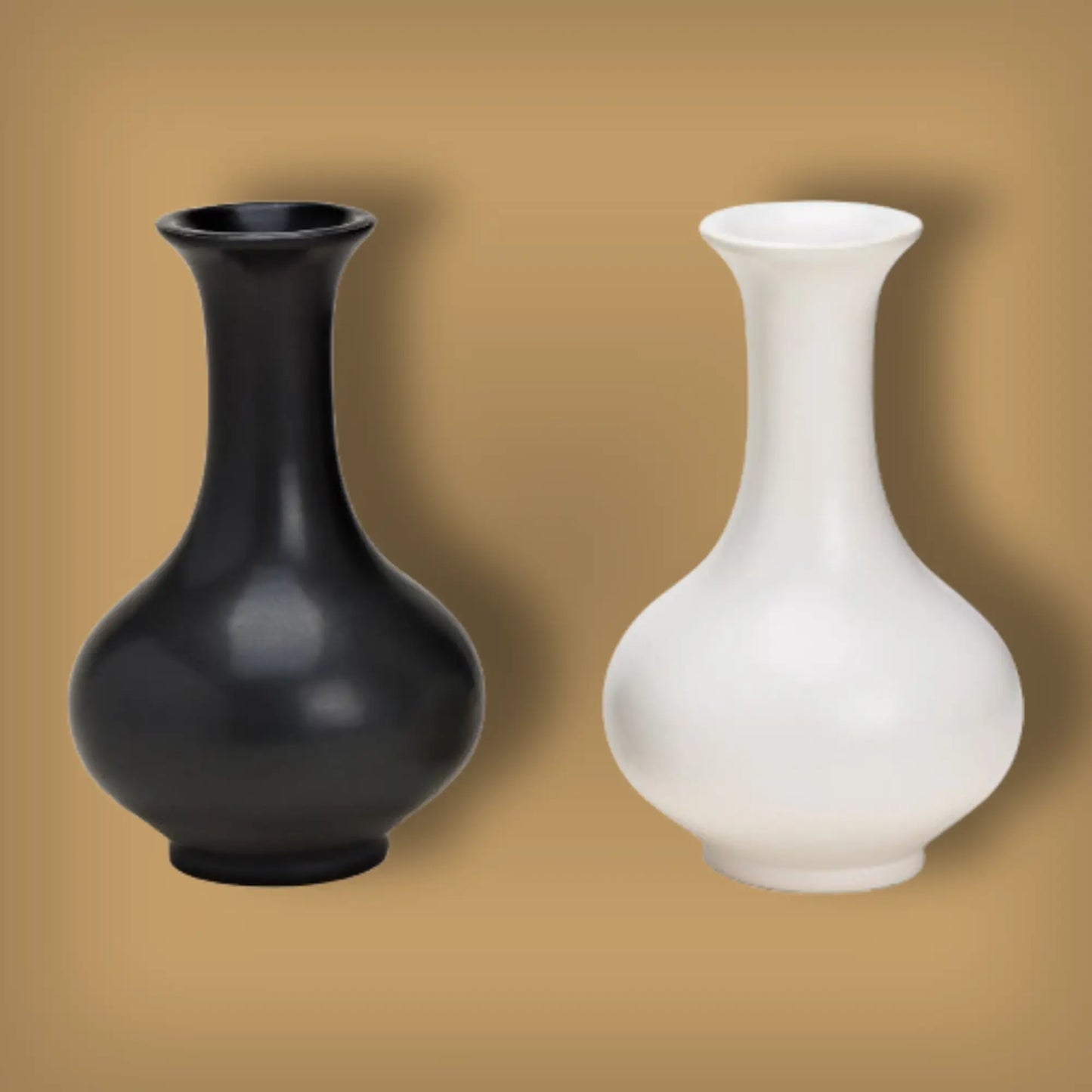 Vase aus Keramik Schwarz-Weiß