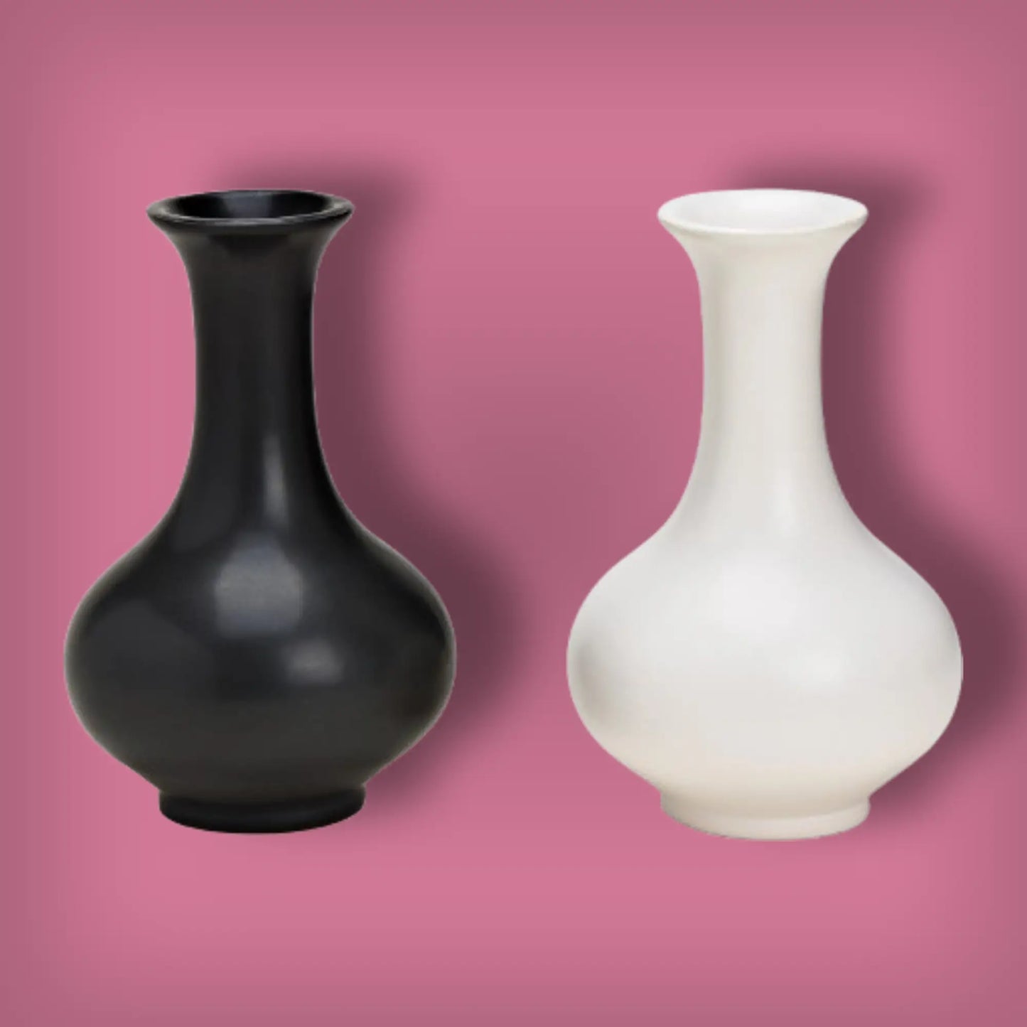 Vase aus Keramik Schwarz-Weiß