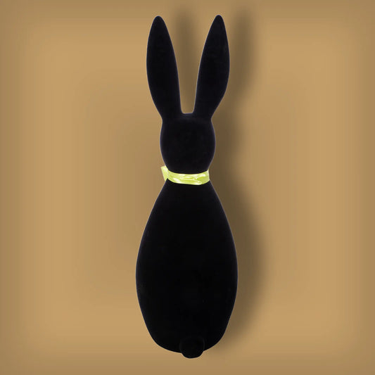 Figur Hase Jimmy - Kunststoff, schwarz, H. 133 cm