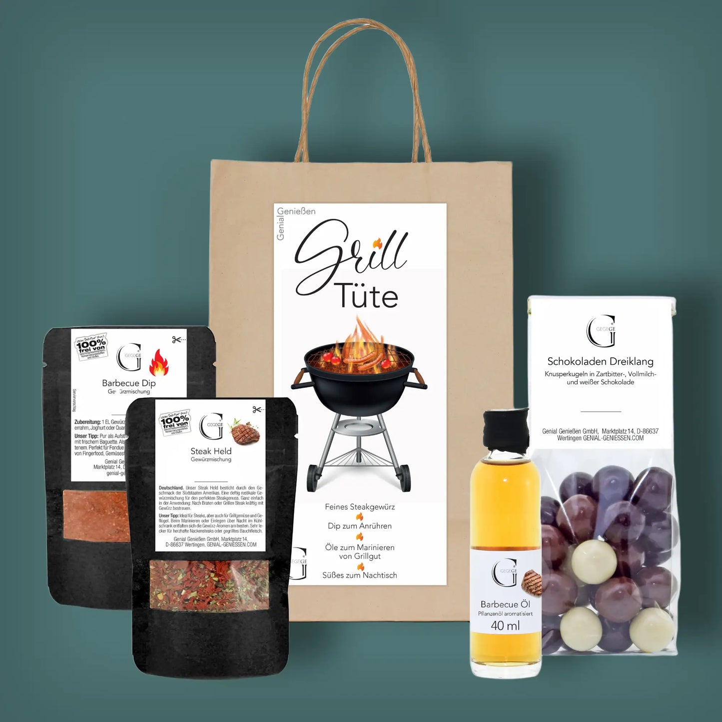 Grill Tüte - Grill Geschenk