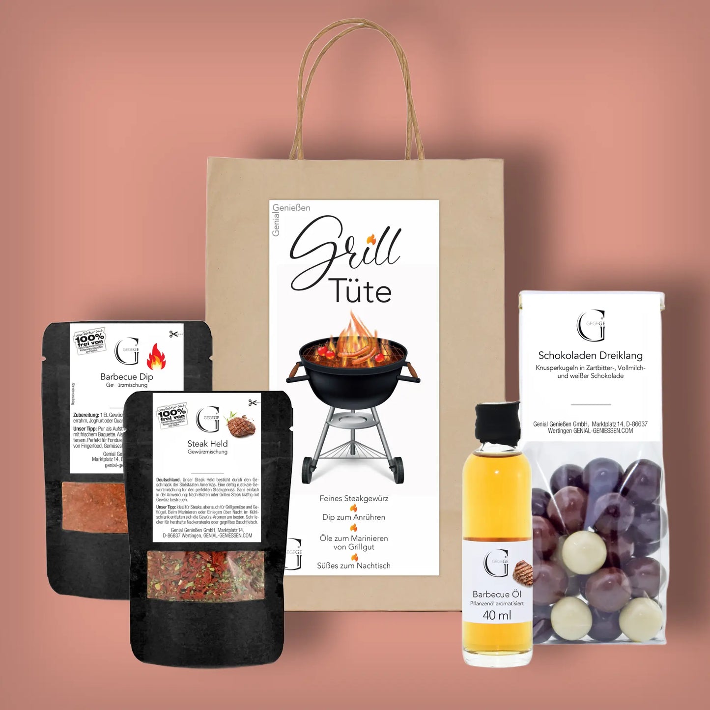 Grill Tüte - Grill Geschenk