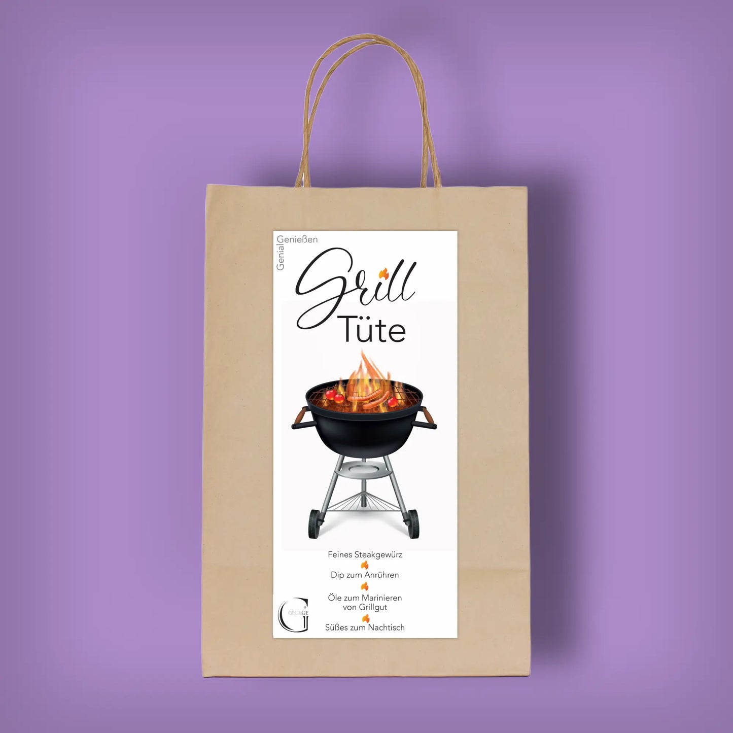 Grill Tüte - Grill Geschenk