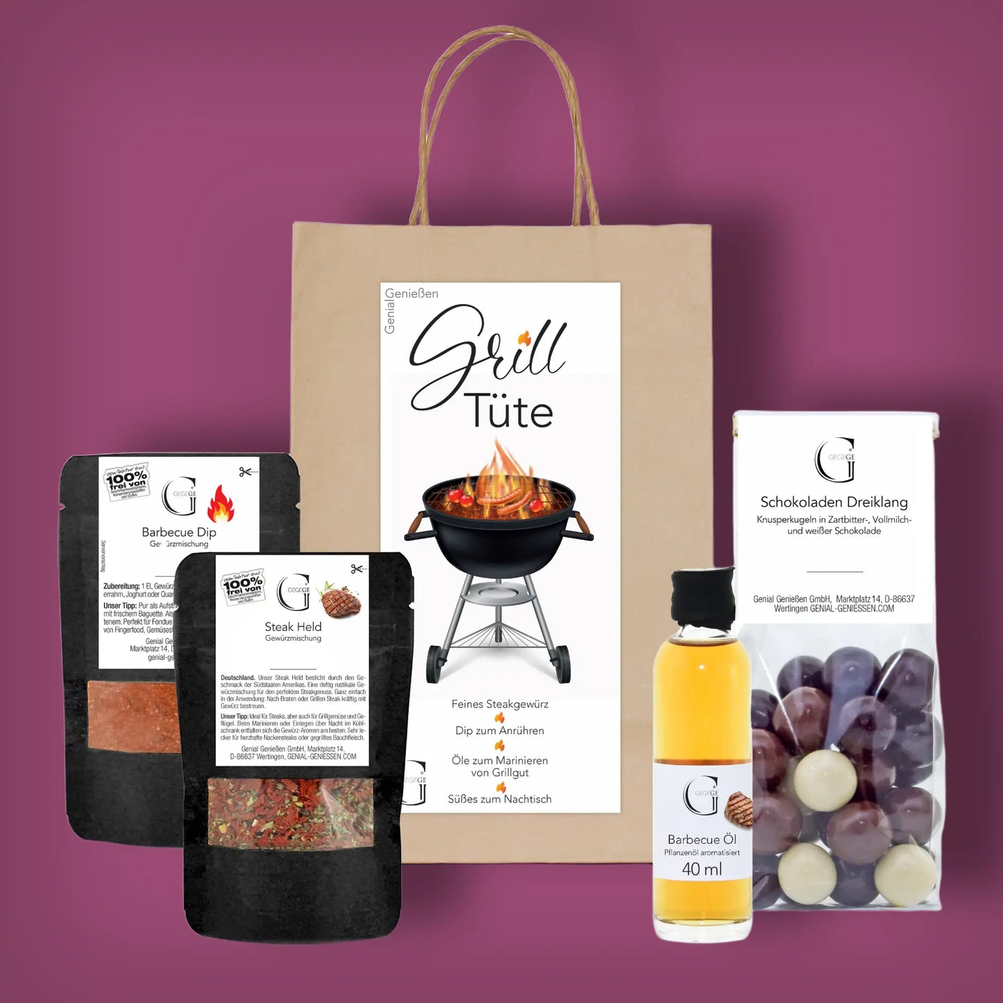 Grill Tüte - Grill Geschenk