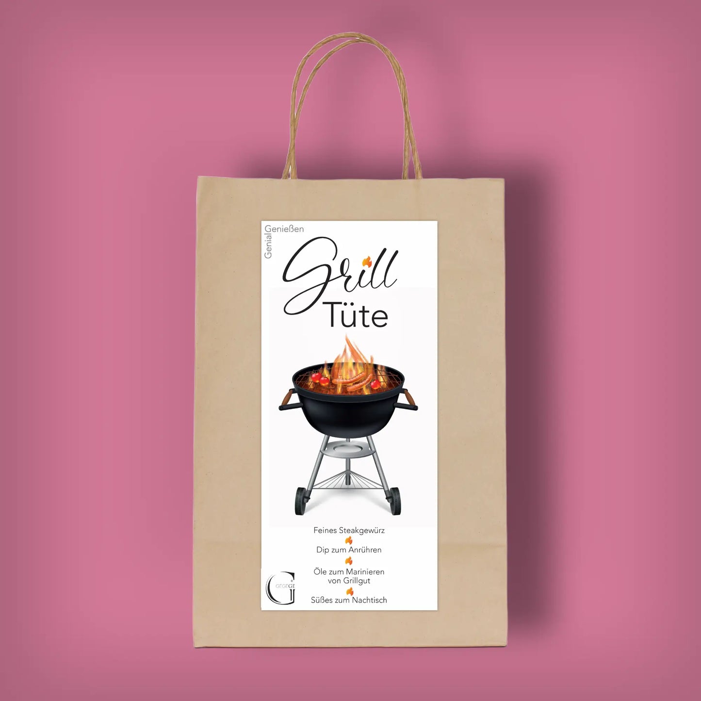 Grill Tüte - Grill Geschenk